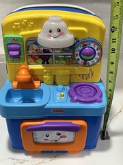 Fisher Price Kitchen Toddler Playset w/Music Lights & Accessories-Laugh & Learn