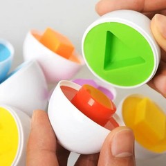 Smart Egg Shape Match Puzzle Montessori Educational Toy for Toddlers Baby Kids