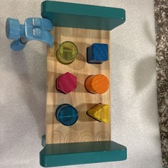 B. Toys Wooden Shape Sorter Hammering Bench With HAMMER