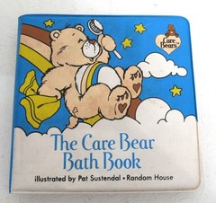 Vintage The Care Bear Bath Book Toy Vinyl American Greetings 1983
