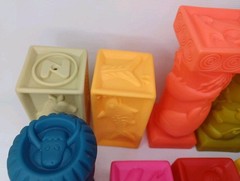 Baby Blocks Stacking Building Toys Soft Educational Numbers Shapes Colors 24