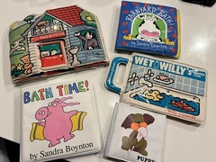 Vintage Johnson & Johnson Soft Vinyl Bath Book 1982 Lot Of 5 Wet Willy Boynton