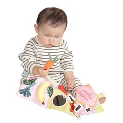Manhattan Toy Mini Apple Farm soft crinkle activity book toy teether fruit veg