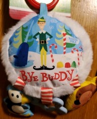 ELF Baby Activity Toy Clip On Crinkle & Rattle Sounds Age 0+ Christmas Holiday