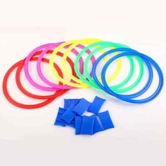 Children Brain Games Hopscotch Jump Circle Rings Set Kids Sensory Play Indoor Ou