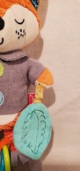 Infantino Playtime 10″ Plush Fox Sensory Activity Toy Rattle Crinkle Teether