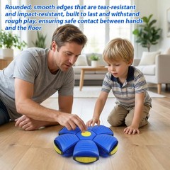 Magic Bouncing Ball for Kids- 3-in-1 Pop Up Flying Saucer Ball with 6 LED Lig…