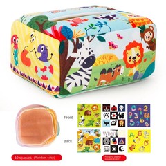 Baby Montessori Toy,Magic Tissue Box,Educational Learning Activity Sensory Toy