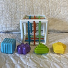 Fat Brain Toys Inny Bin Baby Sensory Develop Learn Shape Sorter Montessori Used