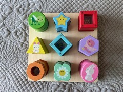 Le Toy Van Rainbow Sensory Shape Sorter Wooden Montessori Toy Complete