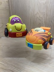 Battat Just B. And B. YouPull Back Toy Soft Cars – 2 Pieces