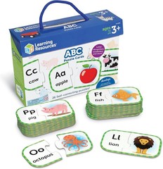 Sturdy Storage Box with ABC Puzzle Cards – Perfect Gift for Young Learners