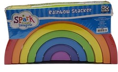 Spark Create Imagine Rainbow Stacker Set Building Toy NEW