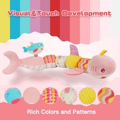 Baby Toys Musical Caterpillar Infant Toy Tummy Time Toy Sensory Toys for Babies