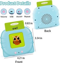 Toloso Toddler Toys for 1 2 3 4 5 Years Old Boys Girls, 224 Words Talking Flash