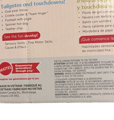 Fisher-Price Mini Me Moments Tiny Tailgater Baby Sensory Toy Sport Theme Set NIB