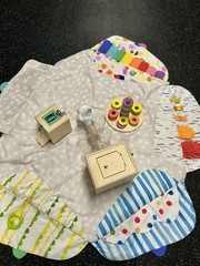 LOVEVERY May + Montessori Toys Wooden Tissue Box Ball Drop Babies & Toddlers