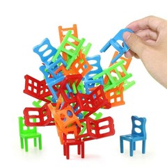 Stacking Chairs Game Family Board Balancing Toys Games for Kids (18 Chairs Toys