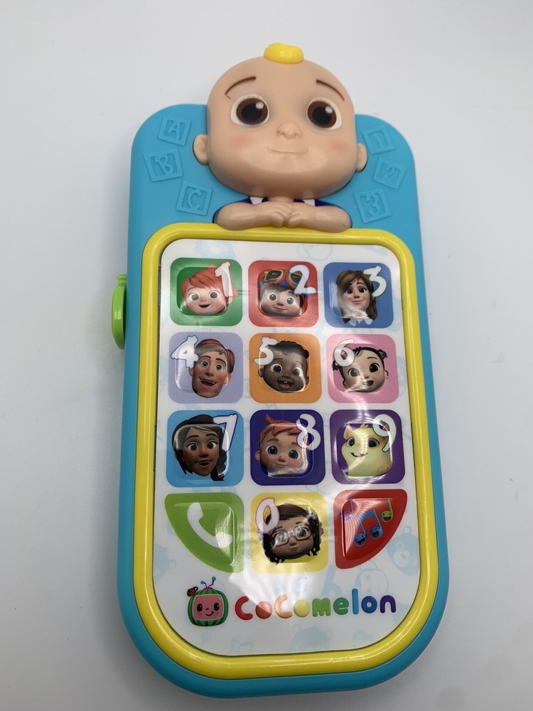 Cocomelon JJ First Learning Toy Cell Phone Lights Sounds Educational Pretend