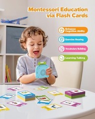 224-Word Talking Flash Cards for Toddlers – Montessori Language Learning Toy
