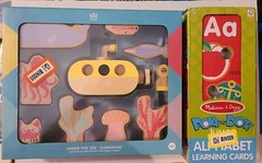 Manhattan Toy Under the Sea Wood Activity Toy & Melissa & Doug Poke A Dot Alpha