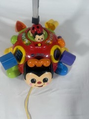 Vtech Crazy Legs Learning Bugs Ladybug Interactive Pull Toy Music Lights Up