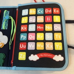 Felt Busy Book for Toddlers, Quiet Book, Early learning toy w/activities