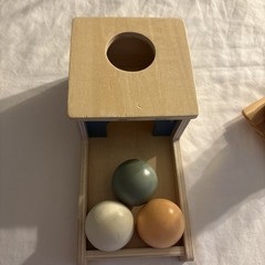 Montessori Wooden Toys – Object Permanence Box & Rainbow Stacker
