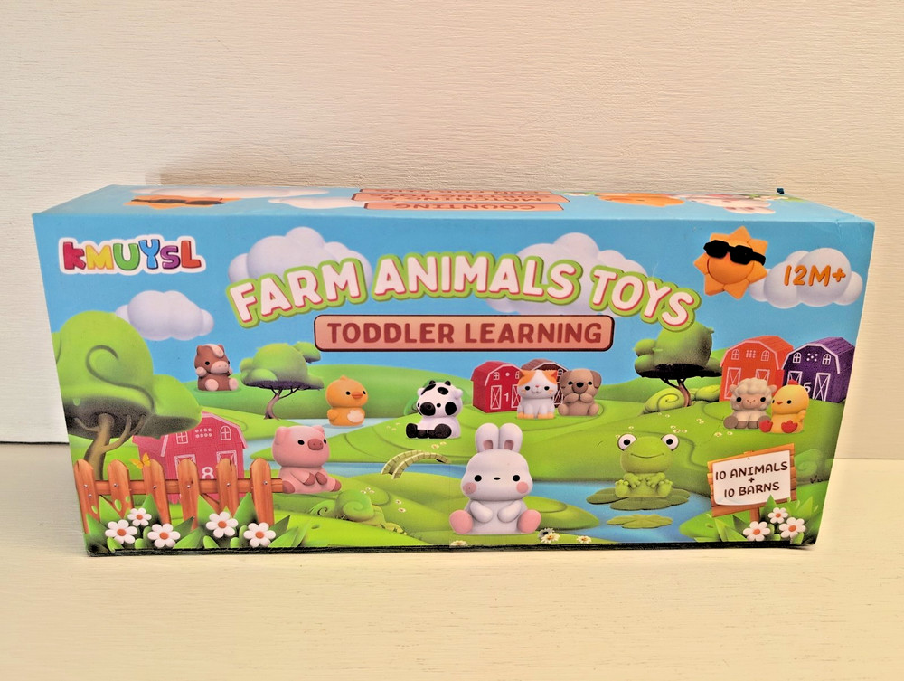NEW! FARM ANIMAL COUNTING 1 – 10 & COLOR LEARNING TOY FOR TODDLERS KIDS BARN, 1+