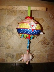 Manhattan Toy Little Bloom Musical Hanging Crib Plush Kitten Taggie Activity