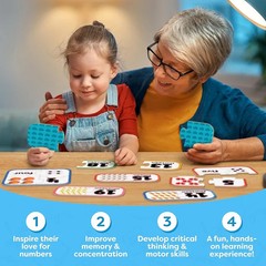 Momo and Nashi Number Puzzle – 20 Matching Sets for Toddlers Ages 3–5 Learning