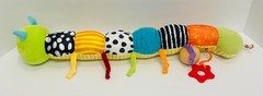Baby Sensory Squeaker Crinkle Rattle Caterpillar 22″ Infant Stuffed Plush Toy
