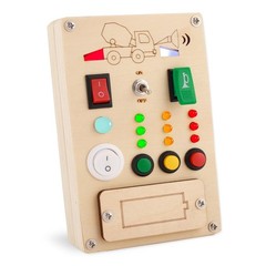 Falecha Busy Board Montessori Toys for 1 Year Old Led Button Push Toys Light