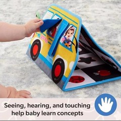Ms Rachel Tummy Time Activity Bus Folding Play Mat with Baby Mirror NIB