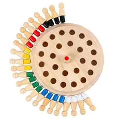 Montessori Material Memory Chess Match Game Small Cylinder Socket Stacking So…