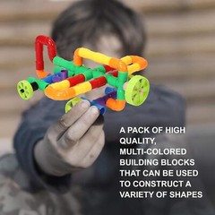 STEM Building Blocks Toy For Kids, Educational Toddlers Preschool Brain Toy Kit,