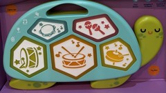 Gigglescape Electronic Turtle Drum Musical Toy Lights Up Ages 2+ Multicolor
