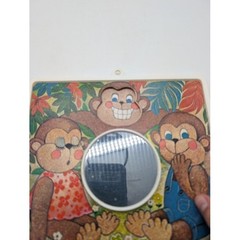 Vtg Creative Playthings Monkey See Monkey Do Mirror Toy Therapy Emotions Express