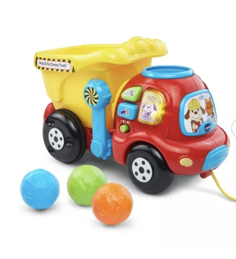 VTech Drop and Go Dump Truck Learning Toy 3 Balls 6-36 Months