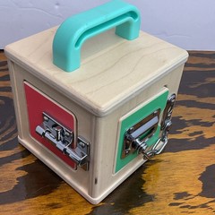 Lovevery Wooden Educational Lock Box “The Realist Box” Montessori Learning Toy
