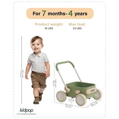 PULA Baby Push Walker with Wheels Toddler Wagon for First Learner Baby Toys 6…
