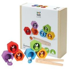 ® Wooden Beehive Color Sorting Toy for Toddlers | Montessori Fine Motor Skill…