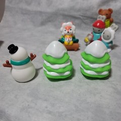 Infantino Go Gaga Holiday Village Christmas Sensory Baby Toy 8pc Set Play #198