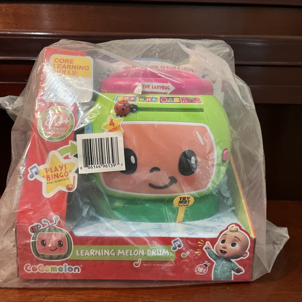 CoComelon Learning Drum with Lights and Sounds, Toys for Kids Ages 18 Months Up