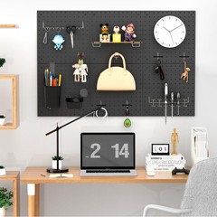 Peg Board Kit, Includes Pegboard and Accessories,with Hooks and Bins,Peg Boar…