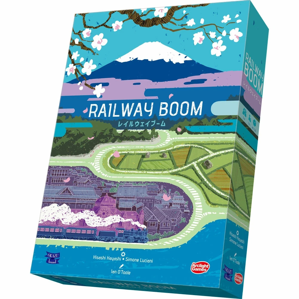 Arclight Railway Boom Board Game 2-4P 60-120 Min 14+ English Rules fm Japan