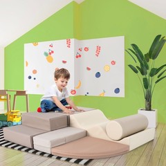 6 in 1 Soft Climb Crawl Playset, Toddler Kid Foam Climber Crawling Climbing Play