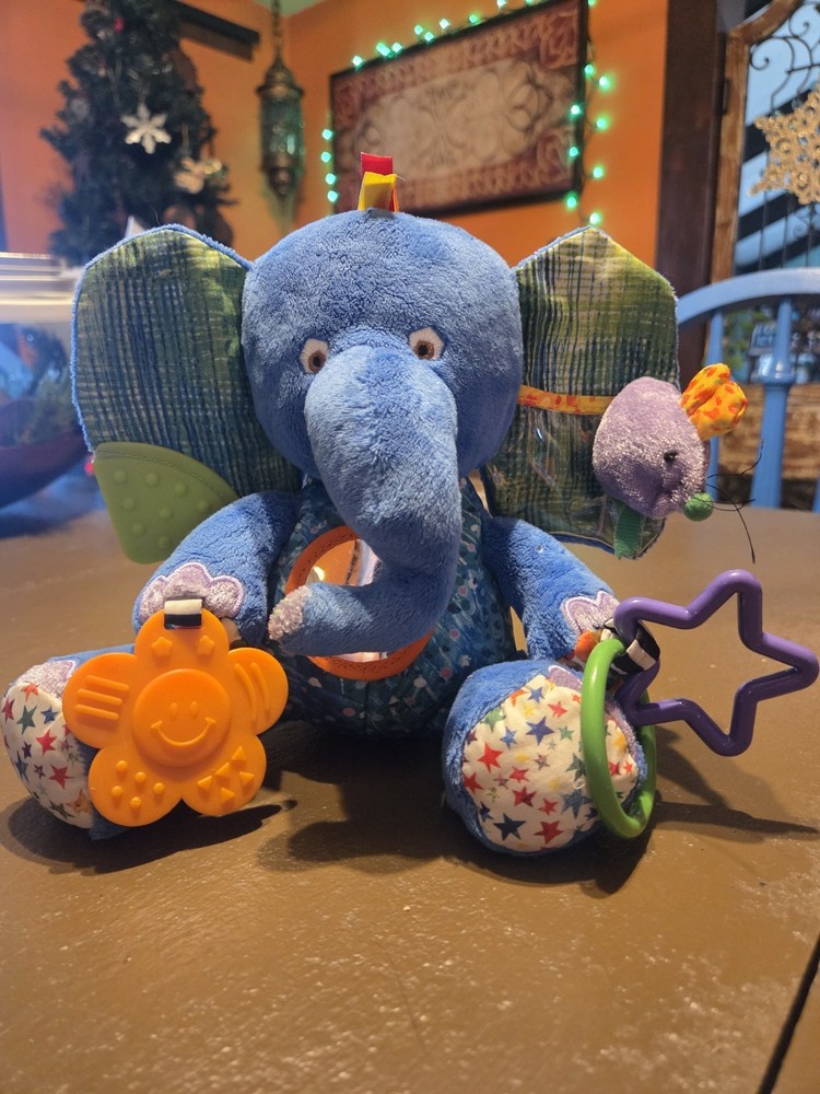 Interactive Hanging Elephant Toy Teether Sensory Stimulation World of Eric Carle