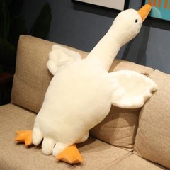 50-160cm Cute Big White Goose Plush Toy Huge Duck Sleep Pillow Cushion Soft Gift