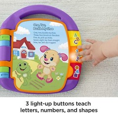 Fisher-Price Baby Learning Toy Laugh & Learn Storybook Rhymes Musical Book wi…